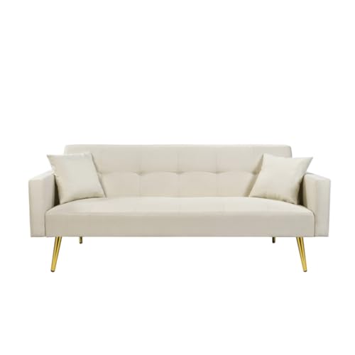 ONMYJFD Klappbares Futon-Sofa, umwandelbar, aus Stoff, Schlafsofa, Couch für kompakten Wohnraum. ONMYJFD Klappbares Futon-Sofa, umwandelbar, aus Stoff, Schlafsofa, Couch für kompakten Wohnraum. von ONMYJFD