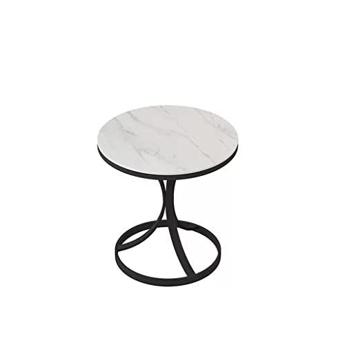 ONMYJFD Rock Slab Beistelltisch Kleiner Couchtisch Marmor Wohnzimmer Sofa Ecktisch Balkon Kleiner Runder Tisch Sideboard (D) von ONMYJFD