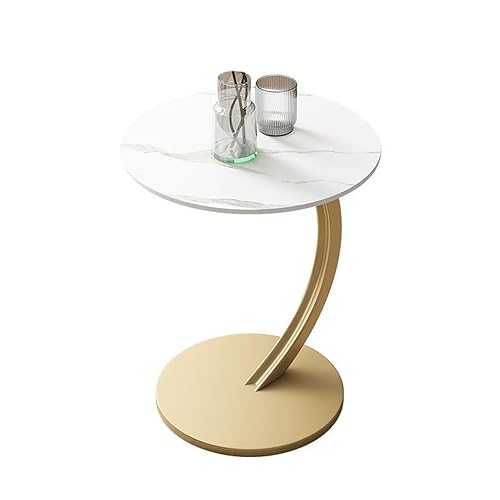 ONMYJFD Sofa Kante Kontrahierter Winkel Kleiner Tisch Wohnzimmer Tee ist beweglich Balkon Felsbrett Rund von ONMYJFD