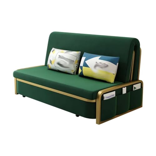 ONMYJFD Umwandelbares Schlafsofa mit Stauraum aus Samt in Grüngold, Innenmöbel, für Wohnzimmer und Schlafzimmer ONMYJFD Umwandelbares Schlafsofa mit Stauraum aus Samt in Grüngold, Innenmöbel, für Wohnzimmer und Schlafzimmer von ONMYJFD