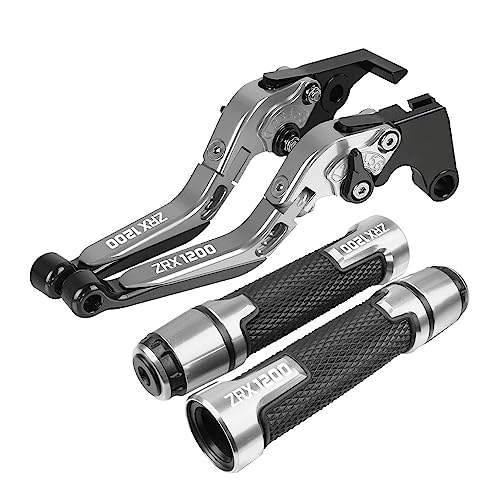 ONNEXO Für Kawasaki ZRX1200 ZRX 1200 1999-2007 2000 Motorrad Kupplung Bremshebel Ausziehbare Einstellbare Faltbare Hebel Lenkergriffe (Farbe : G) von ONNEXO