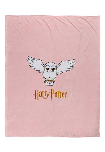 Harry Potter Decke Kuscheldecke Fleece Tagesdecke 120 x 160 Kinder Hedwig von ONOMATO!