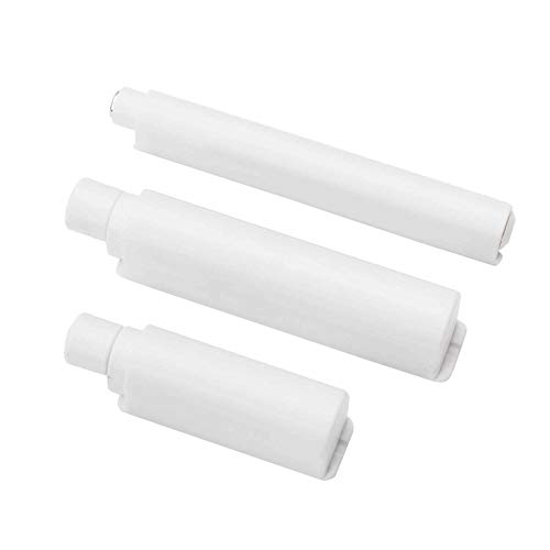 Druckschnäpper Push-to-Open Türöffner mit magnetischer Zuhaltung Weiß in 3 Größen auswählbar (Ausstoßweg: 38mm) von ONPIRA
