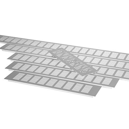 Exklusives Aluminium Lüftungsgitter Belüftungsgitter Belüftung Lüftungsblech ALU (Länge: 80cm) von Onpira