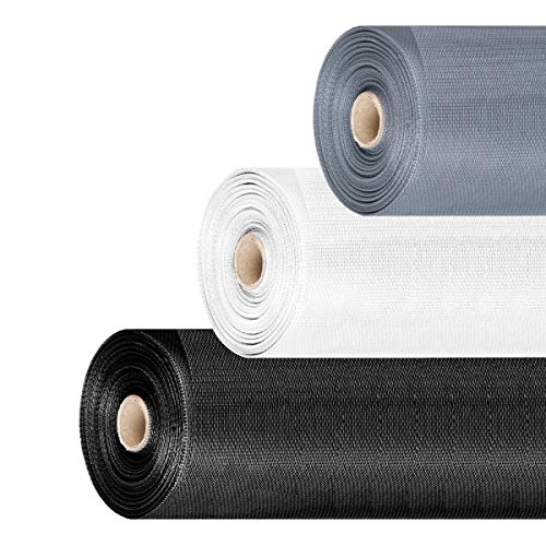 Fliegengitter Fliegennetz Meterware für Tür und Fenter Insektenschutz Gitter Insektenschutzgewebe (Breite: 80 cm, Weiß) von ONPIRA