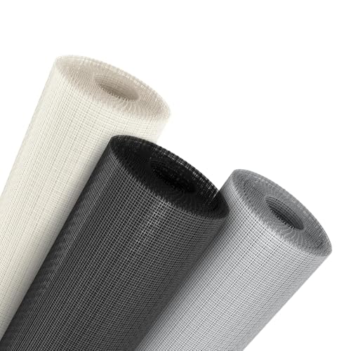 Fliegengitter Fliegennetz aus Fiberglas in Schwarz Insektenschutz, Fensterfliegengitter, Fensterfliegennetz, Insektenschutz Balkon Größe 120x10m (120x10m, schwarz) von ONPIRA