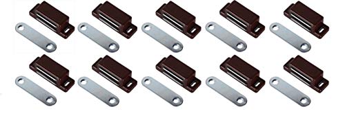 Magnetschnapper Braun Möbelmagnet Türmagnet Möbel Magnet Magnetverschluss (10er Set) von Onpira