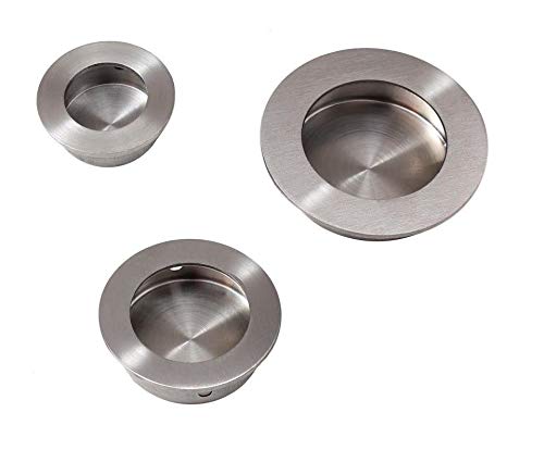 Muldengriff Rund aus Edelstahl in 3 Größen auswählbar Ø30mm, Ø40mm, Ø50mm (Ø50mm) von ONPIRA