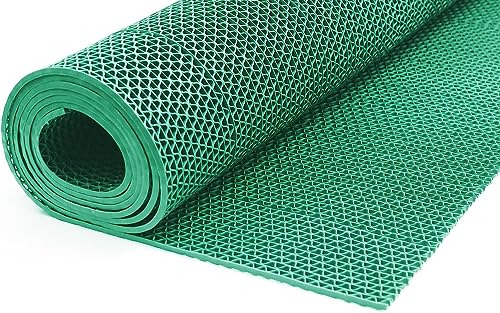 ONPIRA Bodenmatte in 4 Farben Saunaläufer Duschmatte Antirutschmatte Meterware 90 und 120 cm (90cm Grün) von ONPIRA