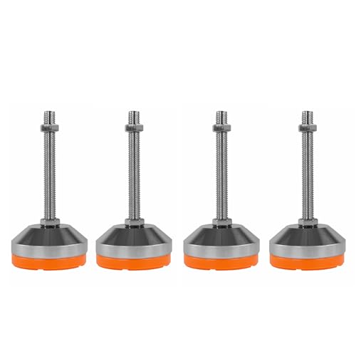 ONPIRA Maschinenfüße, Stellfüße, NivellierfüßeVibrationsdämpft und Höhenverstellbar in 10 Größen auswählbar (Ø60x120mm / M10, 4 St.) von ONPIRA