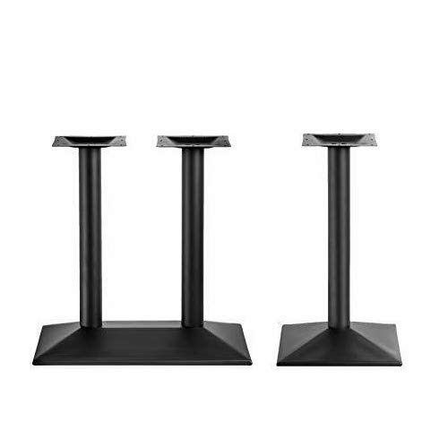 ONPIRA Tischgestell Schwarz Einzel 72cm / 110cm oder Doppel Für Esstisch Imbiss Bistro (Modell Doppel 72cm) von ONPIRA