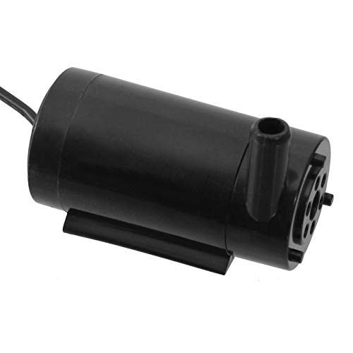 Tauchpumpe mini 3-5V Schwarz Liegend 180 l/h Modellbau Pumpe (Liegend) von ONPIRA