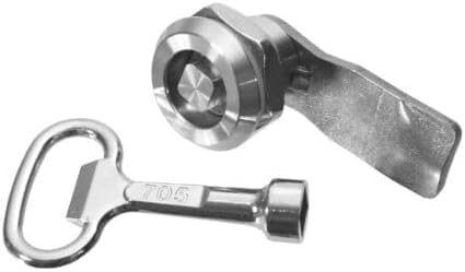 Vierkant Edelstahl Schaltschrank Schloss Schaltschrank Schlüssel Zählerschrank Verteiler Möbelschloss in 5 Grössen zur Auswahl von 0-20mm (Schloss / 10mm) von ONPIRA