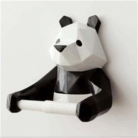 Ontway - Geometrischer schwarzer Panda-Toilettenpapierhalter für Badezimmer, Wanddekoration – Schwarz Ontway - Geometrischer schwarzer Panda-Toilettenpapierhalter für Badezimmer, Wanddekoration – Schwarz von ONTWAY