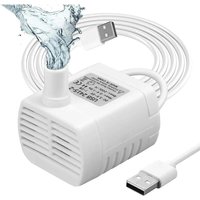 Mini-Tauchwasserpumpe, verbesserte, ultra-leise 3-W-Brunnenpumpe, 200 l/h USB-Katzenwasser-Brunnenpumpe für Aquarien, Statuen und Hydrokulturen, dc Mini-Tauchwasserpumpe, verbesserte, ultra-leise 3-W-Brunnenpumpe, 200 l/h USB-Katzenwasser-Brunnenpumpe für Aquarien, Statuen und Hydrokulturen, dc von ONTWAY