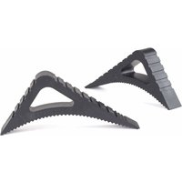 Fensterstopper für den Innen- und Außenbereich – 2er-Set in Schwarz – Blocker für offene Türen – Stoppy Gummi-Türstopper – Block für offene Fenster – von ONTWAY