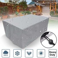 Ontway - Rechteckige Gartenmöbelabdeckung, Polyester, wasserdicht, staubdicht, UV-beständig, für Gartenstuhl oder Tisch (Abmessungen: 868636 cm) von ONTWAY
