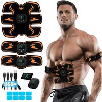 Ontway - abs Stimulator Bauchmuskeln, Muskelstimulator, ems abs Trainer Body Toning Fitness, usb wiederaufladbarer Toninggürtel abs Fit Weight Muscle von ONTWAY