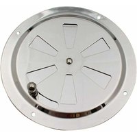 Ontway - Rundes Lüftungsgitter, verstellbare Lüftungsöffnung, Lufteinlass und -auslass aus Edelstahl, 125 mm von ONTWAY