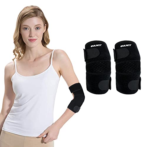 ONTYZZ Ellenbogenschoner Unisex Elastisch Ellenbogenstütze Atmungsaktiv Tennis Ellenbogenbandage Badminton Armstütze Einstellbar Ellenbogenstütze 1 Paar ONTYZZ Ellenbogenschoner Unisex Elastisch Ellenbogenstütze Atmungsaktiv Tennis Ellenbogenbandage Badminton Armstütze Einstellbar Ellenbogenstütze 1 Paar von ONTYZZ