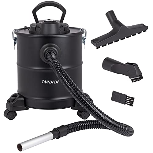 ONVAYA® Aschesauger | Kaminsauger | Ofensauger | Asche-Staubsauger für Kamin, Ofen, Grill | 1.200 W | mit Vor- und Falten-Filter | 20 L Auffangbehälter | inklusive Gebläsefunktion von ONVAYA