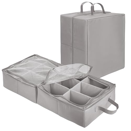 ONVAYA® Aufbewahrungsbox | grau | vielseitiger Multifunktions-Organizer | Aufbewahrungstasche aus Stoff | ideal für Spielzeug oder Koffer Organizer | Organizer-Box von ONVAYA