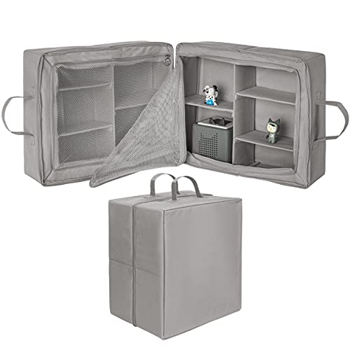 ONVAYA® Aufbewahrungsbox | grau | vielseitiger Multifunktions-Organizer | Aufbewahrungstasche aus Stoff | ideal für Spielzeug oder Koffer Organizer | Organizer-Box von ONVAYA