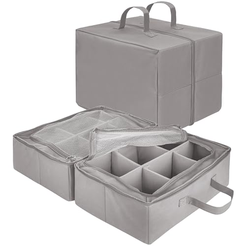 ONVAYA® Aufbewahrungsbox | grau | vielseitiger Multifunktions-Organizer | Aufbewahrungstasche aus Stoff | ideal für Spielzeug oder Koffer Organizer | Organizer-Box von ONVAYA