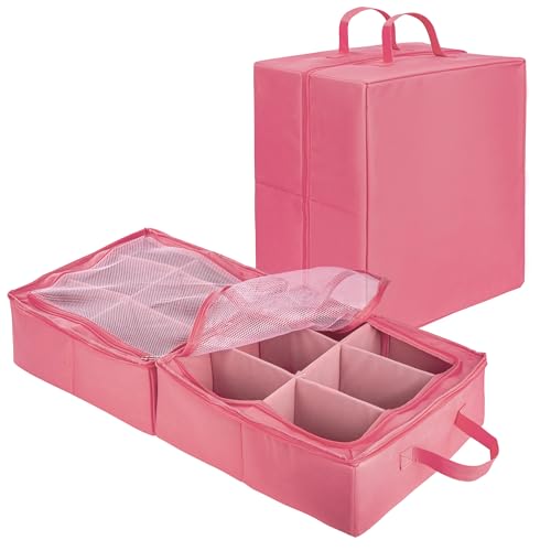 ONVAYA® Aufbewahrungsbox | rosa | vielseitiger Multifunktions-Organizer | Aufbewahrungstasche aus Stoff | ideal für Spielzeug oder Koffer Organizer | Organizer-Box von ONVAYA