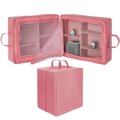 ONVAYA® Aufbewahrungsbox | rosa | vielseitiger Multifunktions-Organizer | Aufbewahrungstasche aus Stoff | ideal für Spielzeug oder Koffer Organizer | Organizer-Box von ONVAYA