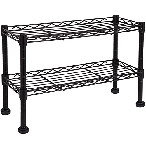 ONVAYA® Küchenregal stehend aus Metall | Silber | Schwarz | Küchen-Organizer Regal | Küchenregal für Arbeitsplatte (Schwarz Gewürzregal) von ONVAYA