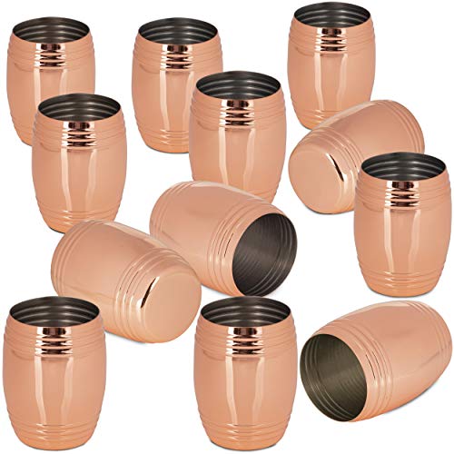 ONVAYA® Moscow Mule Becher Geschenk Set | Kupferbecher für Cocktails | Pinchen | Kupfertassen | Komplettset Gin Mule | Munich Mule (Pinnchen 2 x 6er Set) von ONVAYA