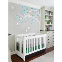 Tree Wall Decal - Große Kinderzimmer Vinyl Wandaufkleber Baum Wandbild Mit Vogel Aufkleber K003 von ONWALLstudio