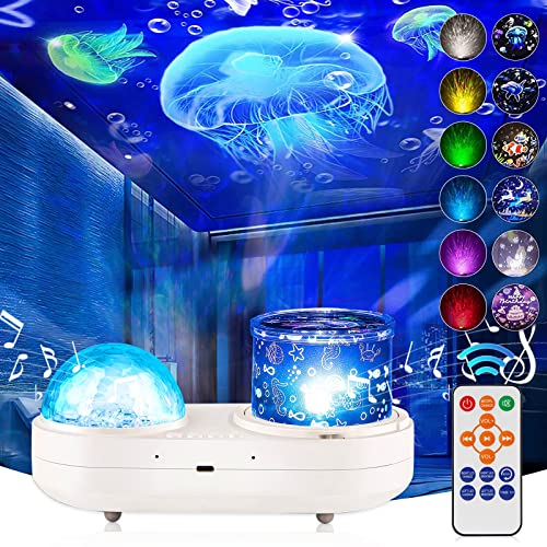 ONXE Sternenhimmel Projektor Kinder, Rotierende LED Sternenlicht Lampe Nachtlicht Baby mit Timer 6 Projektionsfilmen 12 Farbe Galaxy Projector für Geburtstage Kinderzimmer Dekoration von ONXE