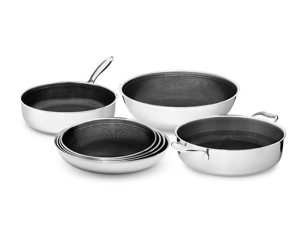 Handleless 7-pcs mixed cookware set with detachable handle von ONYX COOKWARE - COOKWARE SETS