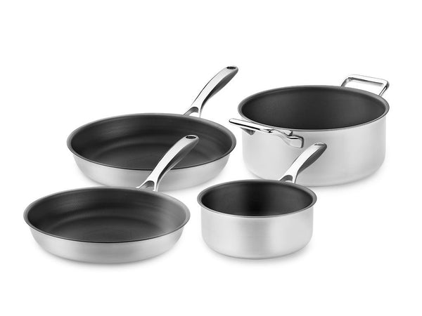 Zero – natural non-stick mixed pot/pan set – 4pcs von ONYX COOKWARE - COOKWARE SETS