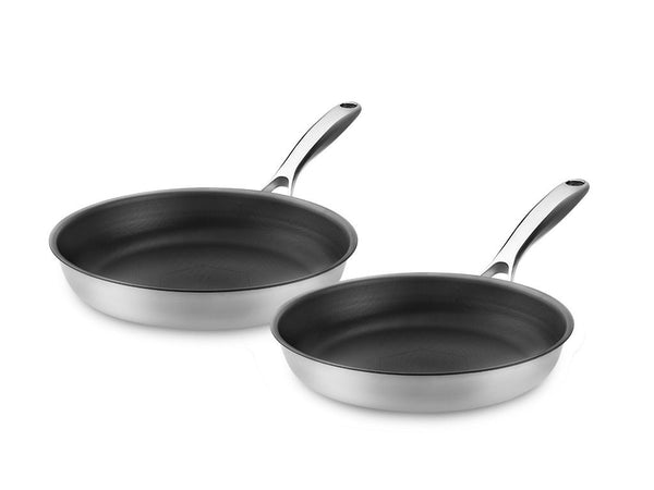 Zero – natural non-stick frying pan set – 2pcs von ONYX COOKWARE - FRYING PAN SETS