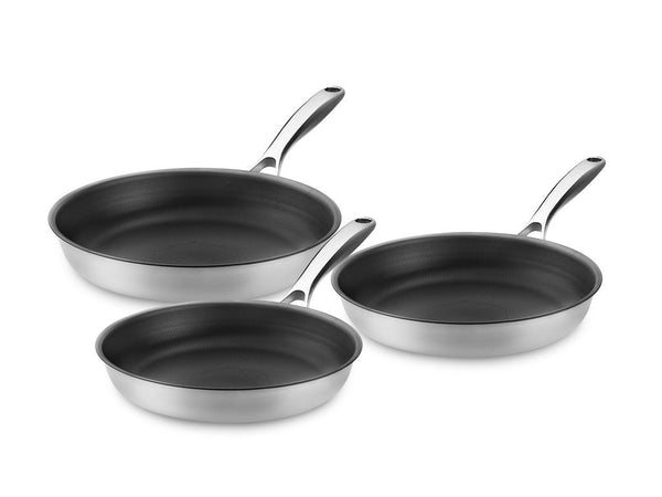 Zero – natural non-stick frying pan set – 3pcs von ONYX COOKWARE - FRYING PAN SETS