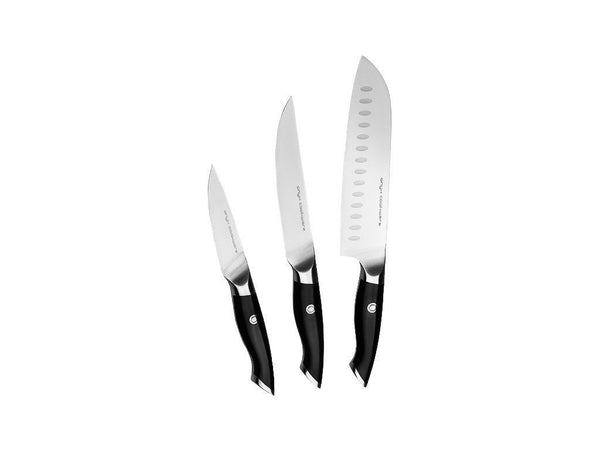3-stück santoku-universal-schälmesserset von ONYX COOKWARE - KITCHEN KNIVES