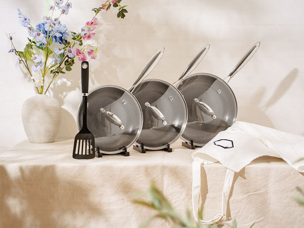 Complete frying pan set – 3 pieces von ONYX COOKWARE - SPECIAL