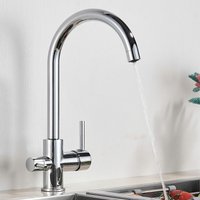 Onyzpily - 3 Wege Trinkwasser Armatur Küche 360° Drehbar Trinkwasserhahn Küchenarmatur 3 in 1 Mischbatterie für Wasserfilter Wasserhahn Hochdruck Onyzpily - 3 Wege Trinkwasser Armatur Küche 360° Drehbar Trinkwasserhahn Küchenarmatur 3 in 1 Mischbatterie für Wasserfilter Wasserhahn Hochdruck von ONYZPILY
