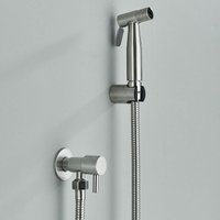 Bidet Toilettensprüher, Hand Bidet Sprayer,Bidet Handbrause,Gebürstet Nickel Edelstahl Duschkopf Bidet Armaturen für Haustierbad/Körperpflege/WC von ONYZPILY