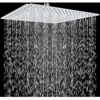 Duschkopf Regendusche 16 Zoll Edelstahl Duschkopf Wassersparend Einbauduschköpfe Quadratische Kopfbrause 360 Drehung Regenbrause Duschkopf von ONYZPILY
