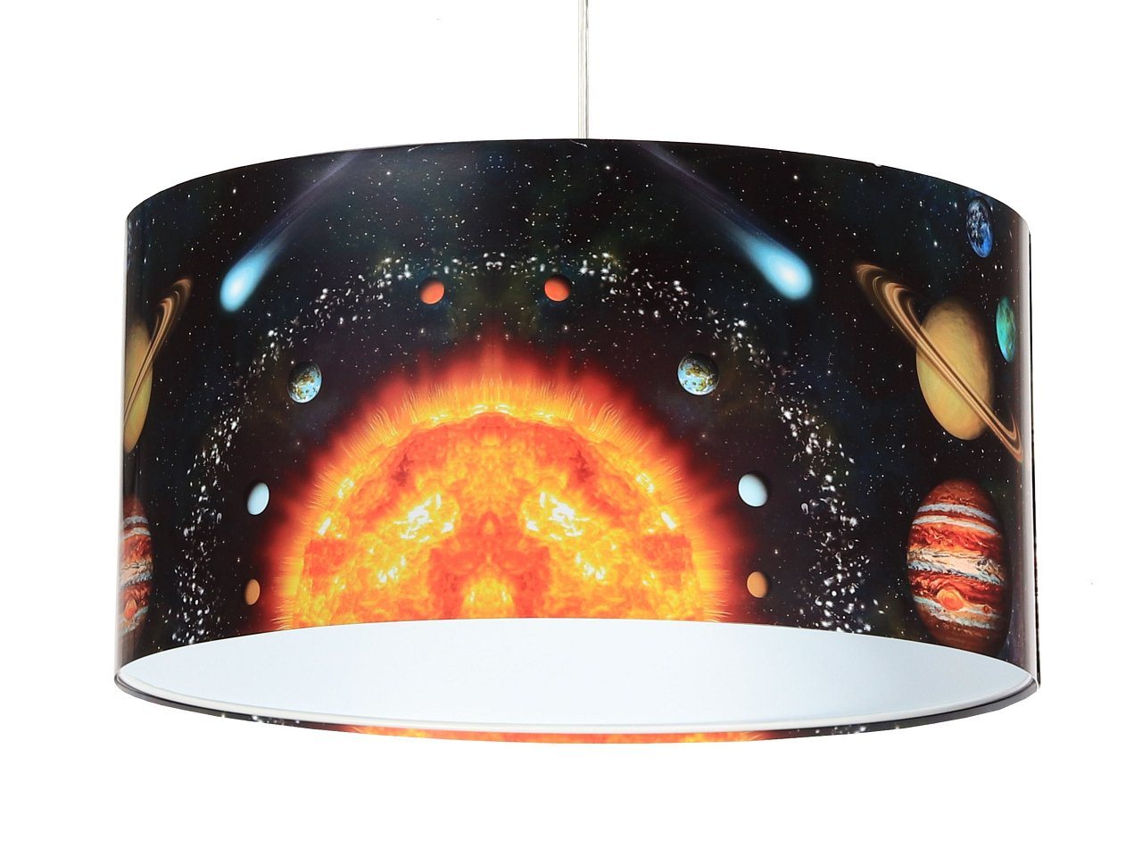 ONZENO Pendelleuchte Foto Dreamy Galactic 1 40x20x20 cm, einzigartiges Design und hochwertige Lampe von ONZENO