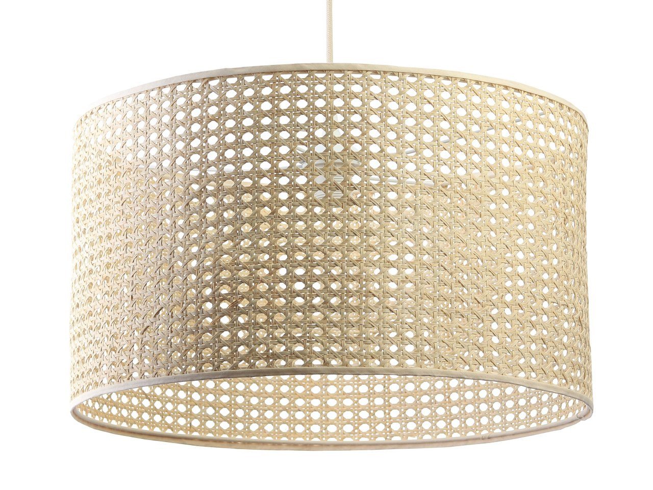 ONZENO Pendelleuchte Rattan Lacey Calm 1 60x30x30 cm, einzigartiges Design und hochwertige Lampe von ONZENO