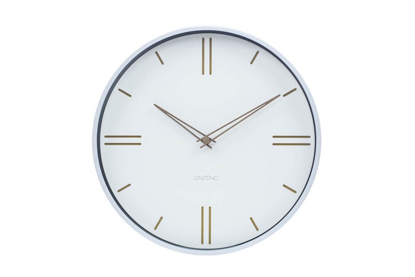ONZENO Wanduhr THE LUSH. 30.5x30.5x4.3 cm (handgefertigte Design-Uhr) von ONZENO