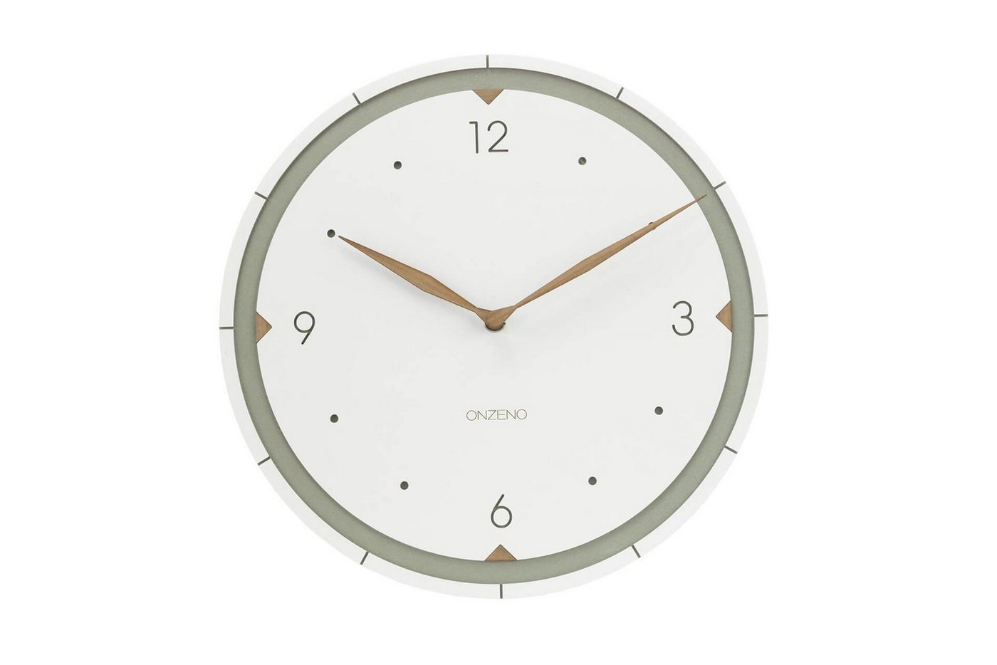 ONZENO Wanduhr THE PERFECT CLASSIC. 29x29x0.5 cm (handgefertigte Design-Uhr) von ONZENO