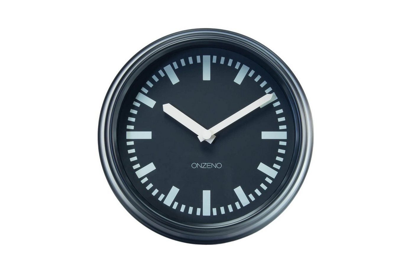 ONZENO Wanduhr THE PIONEERING. 24x24x4.5 cm (handgefertigte Design-Uhr) von ONZENO