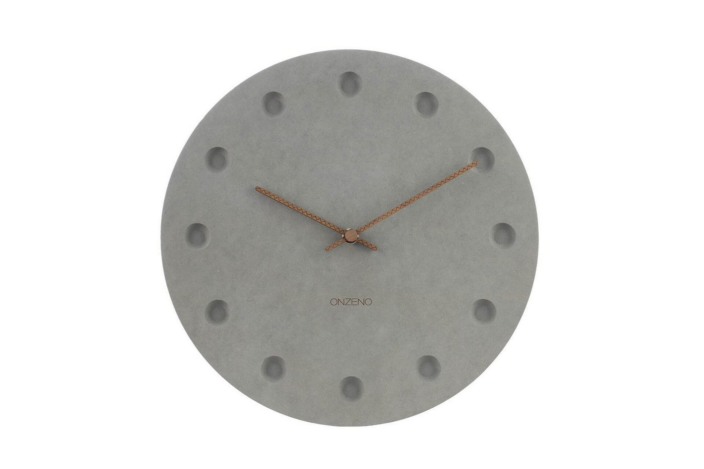 ONZENO Wanduhr THE POROUS 29x29x0.9 cm (handgefertigte Design-Uhr) von ONZENO