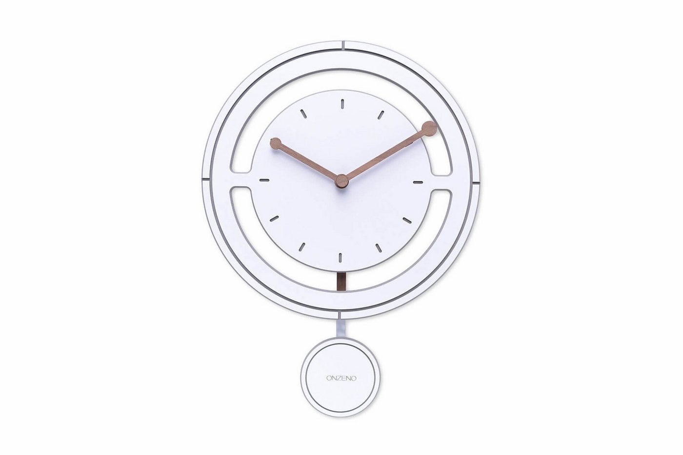 ONZENO Wanduhr THE TIKTOK. 29x29x0.5 cm (handgefertigte Design-Uhr) von ONZENO